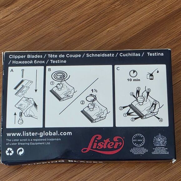 A2/AC Medium Replacement Blade 2.5mm 3/32” Lister Star Legend Liberty Fusion - Picture 2 of 6